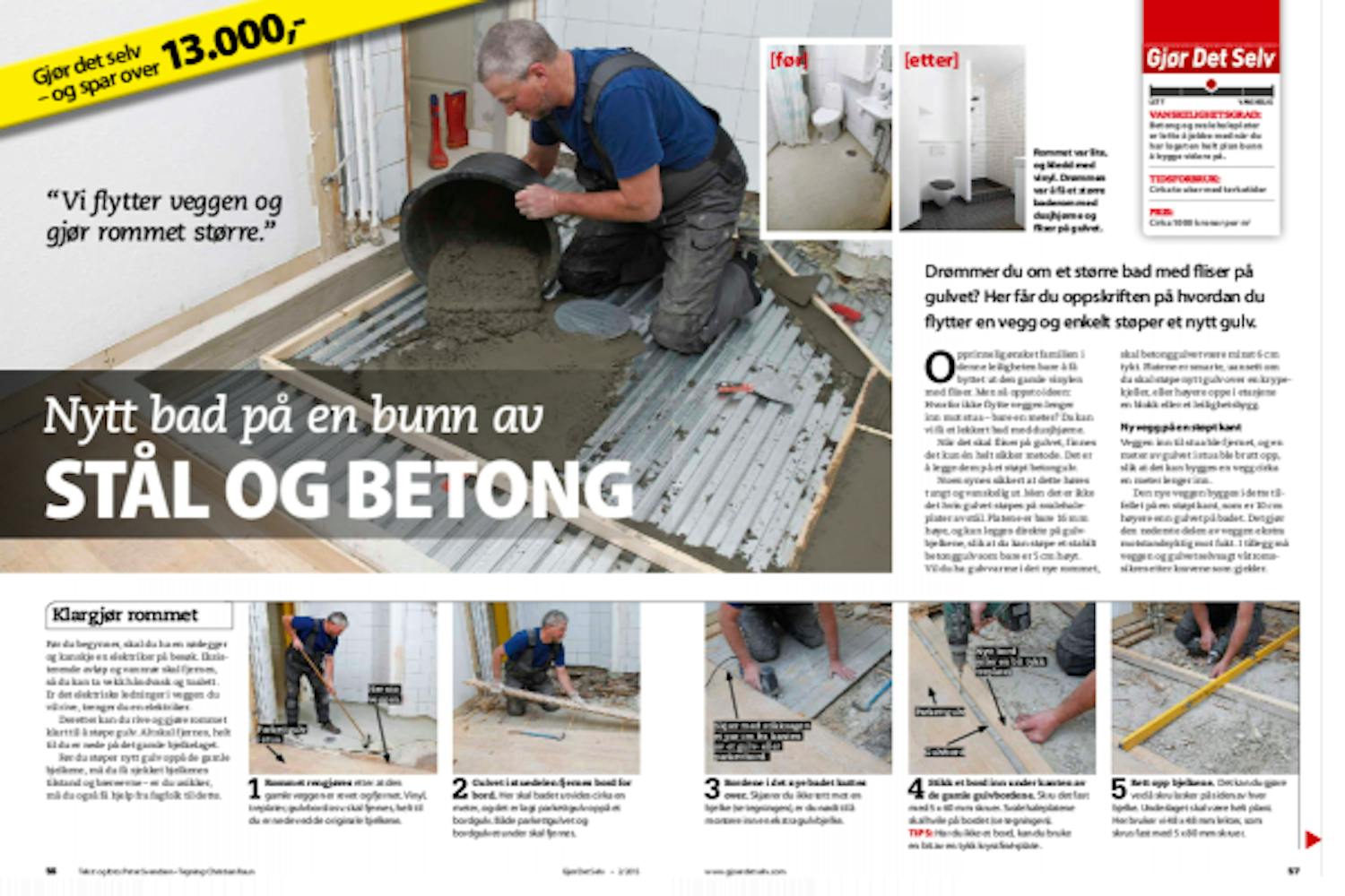 Støpe gulv: Du kan selv støpe gulv Støpe gulv: Du kan selv støpe gulv